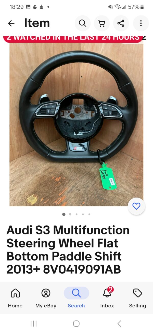 AUDI S3 STEERING WHEEL
